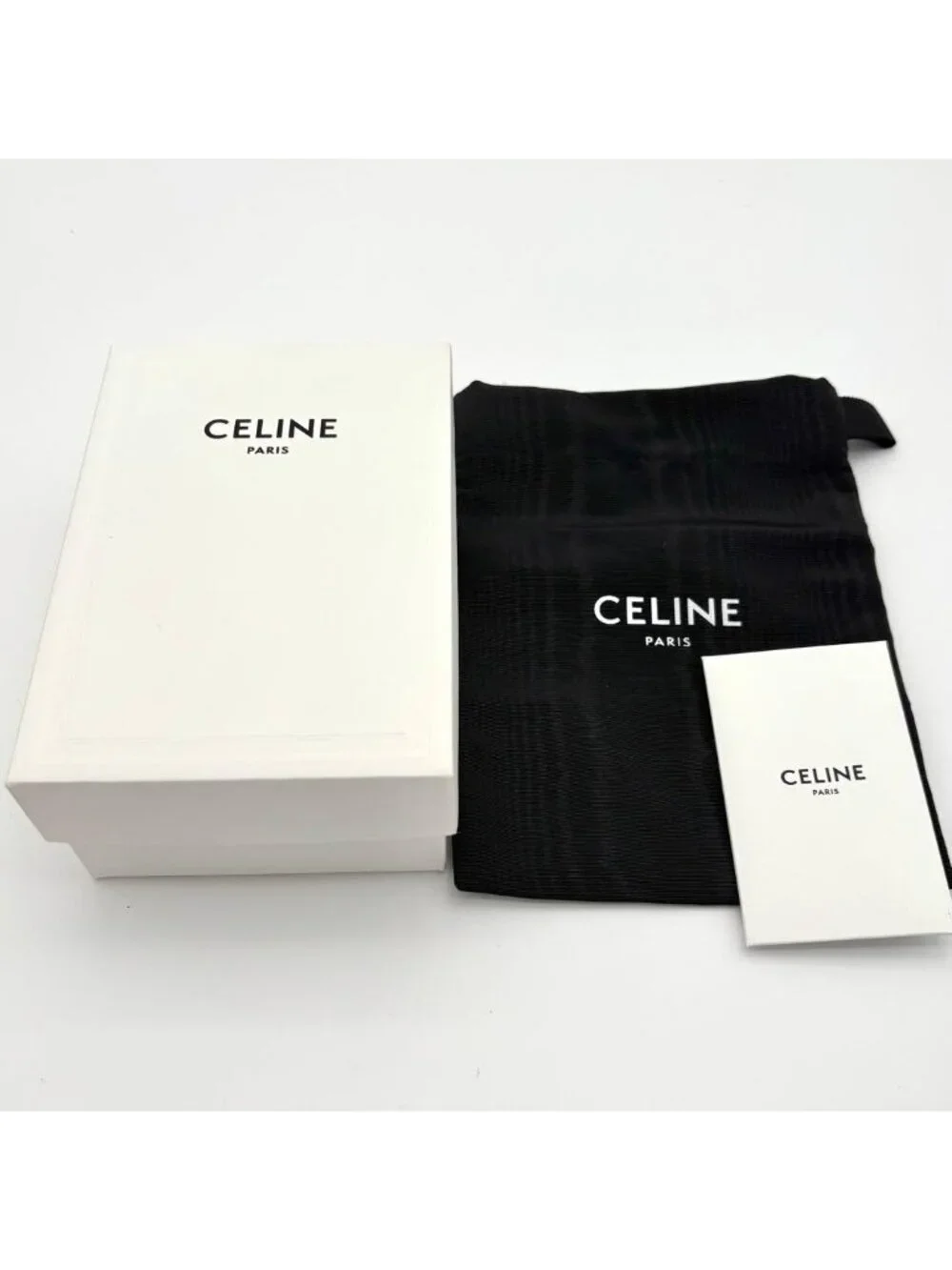 Celine Wallet Fine Strap Triomphe Brown